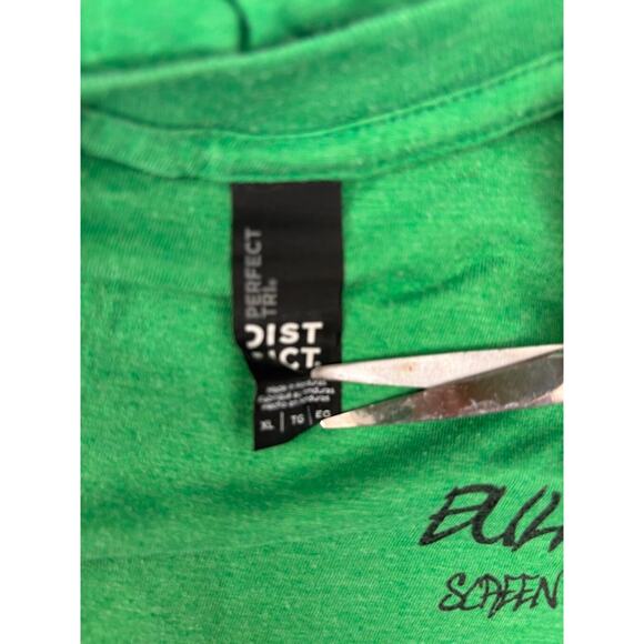Men's Perfect Tri District Made Bull’s Eye Screen Printing T-shirt XL Green - Picture 9 of 13